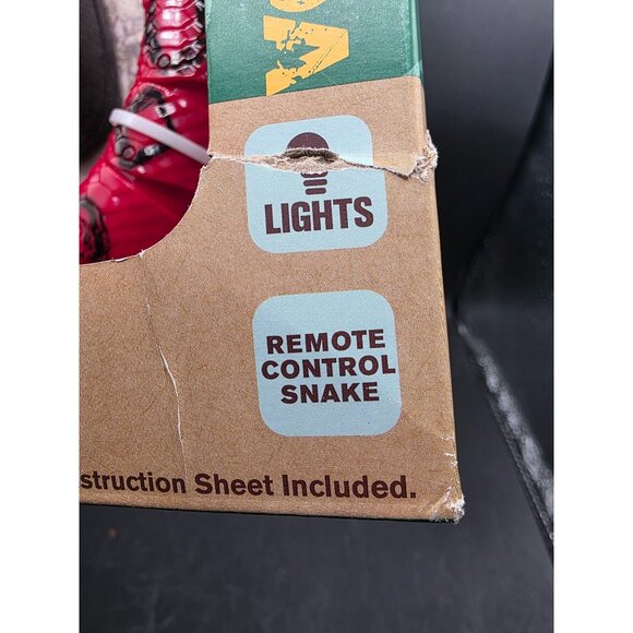 RC Infrared Control Snake Rainbow Boa Toy With Realistic Movement & LED Eyes - Picture 4 of 6